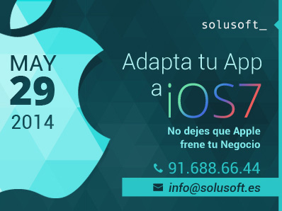 Adapta tu app a iOS 7. Que Apple no frene tu negocio. Adapta tu app a iOS 7. Que Apple no frene tu negocio.