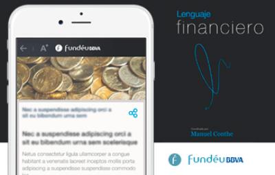 Fundéu mobile app for properly use of financial language.