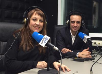 Sonia Herranz and Jorge Ruiz, from tweri, in Onda Mujer radio.